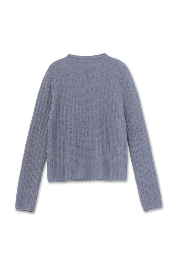 CASHMERE PATTERNED KNIT (PALE VIOLET)