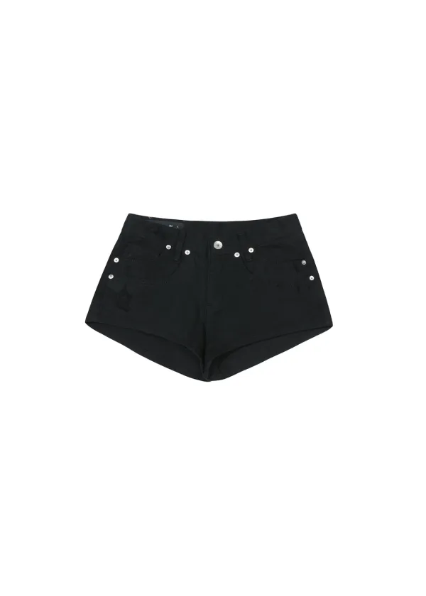 [2ND] DOUBLE POCKET SHORTS, BLACK