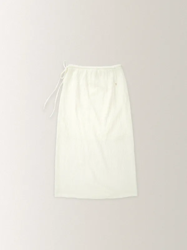 STRING JERSEY LONG SKIRT [ CREAM ]