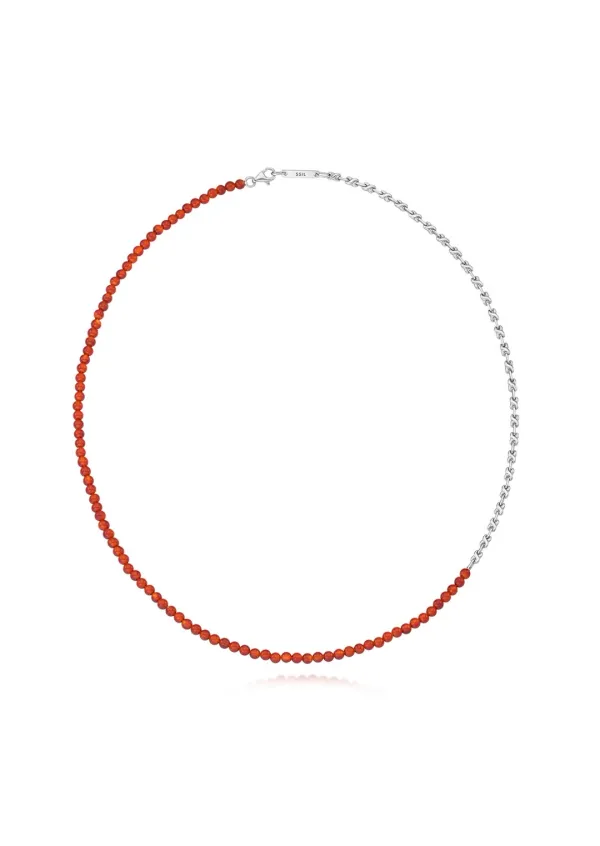 [N] X Row Agate Collar