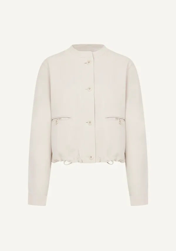 De Blouson Jacket (Cream Beige)