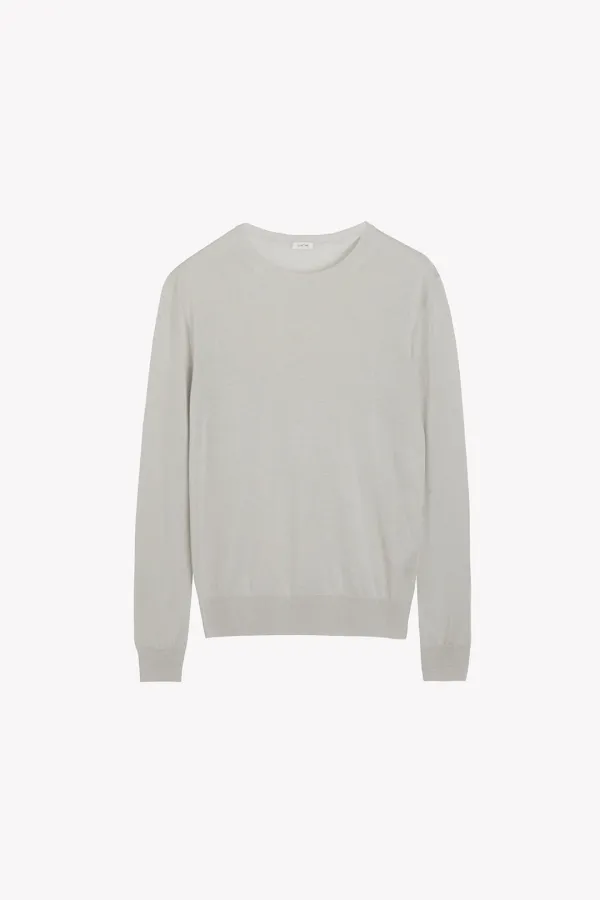 Hale Round Neck Knit (Light Gray)