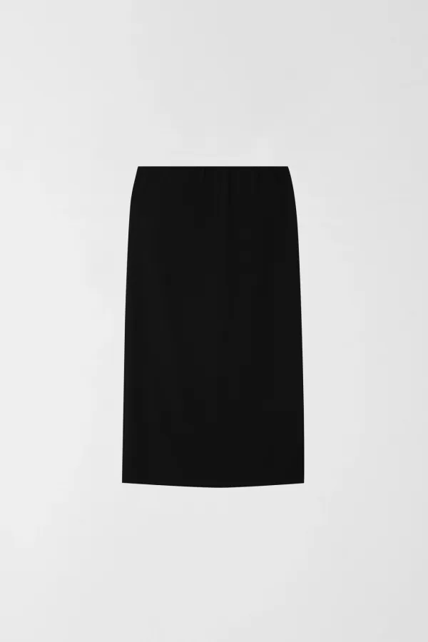 BIAS BAND LONG SKIRT_BLACK_OE2C2MSK41BKA