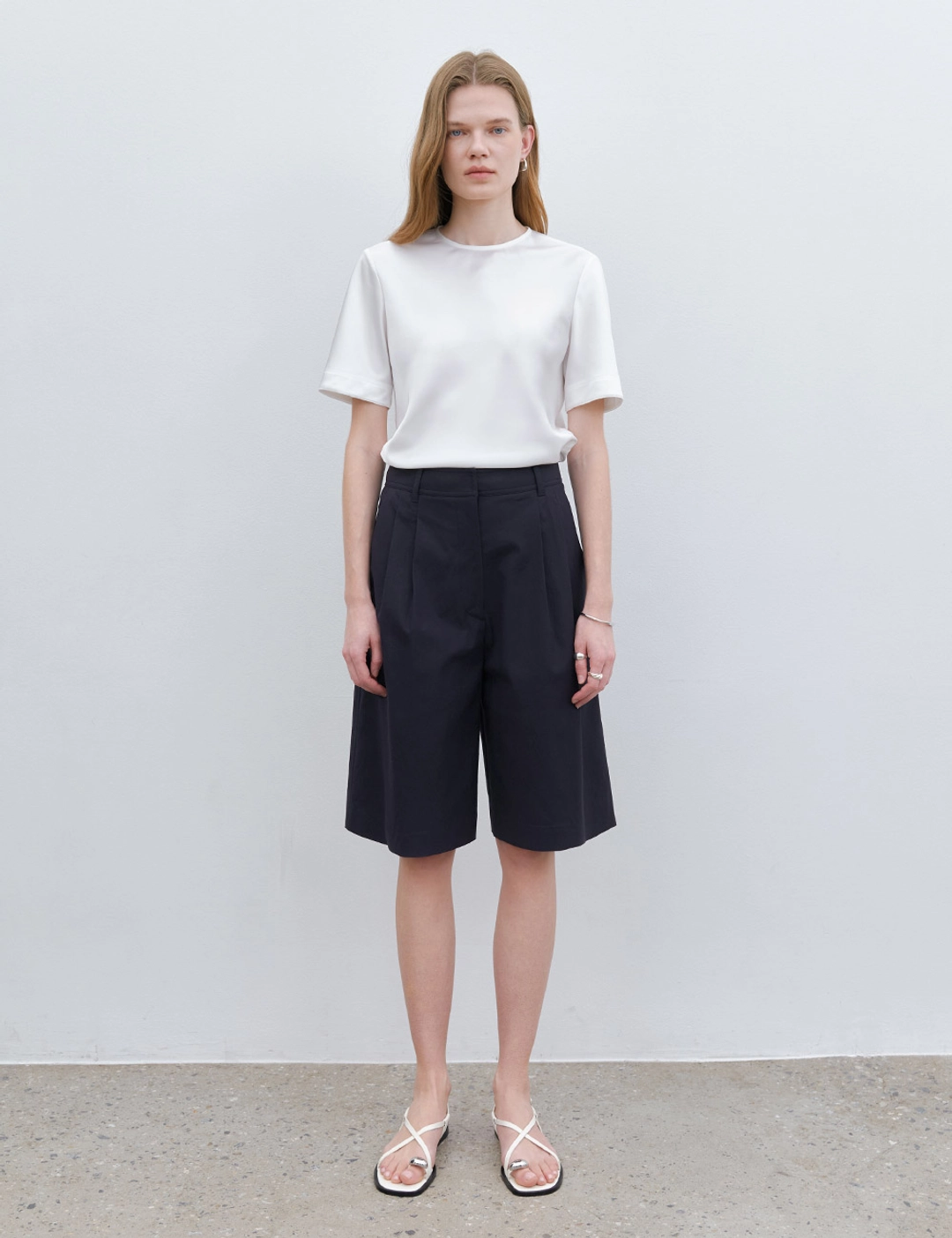 노미나떼 Potter Cotton Bermuda Pants (Navy) 상품 이미지 2