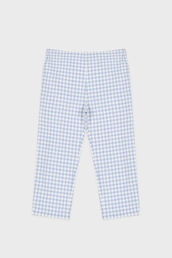 Gingham Capri Pants (Blue)