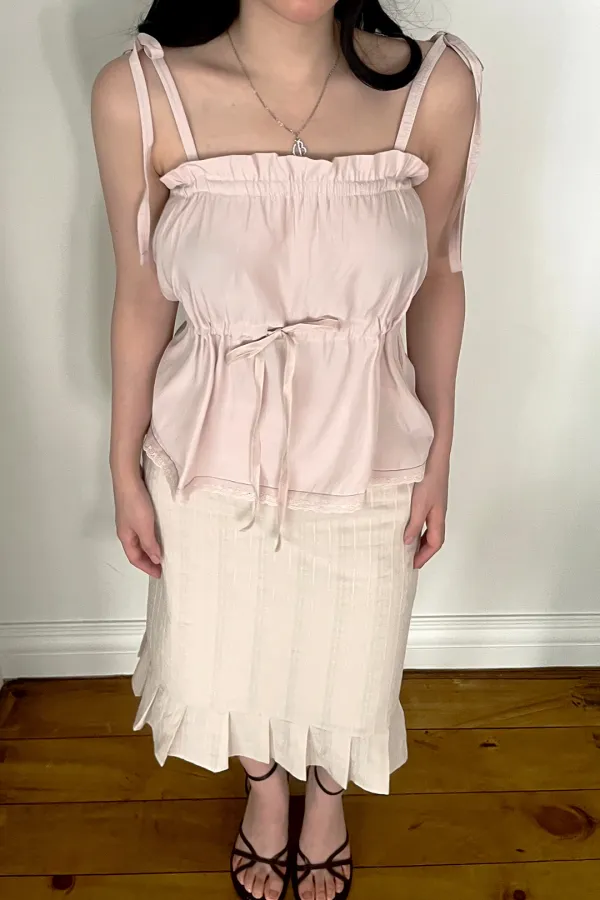Lovely ribbon sleeveless