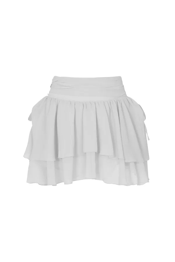 [7/27~] MAGNOLIA FRILL SKIRT white