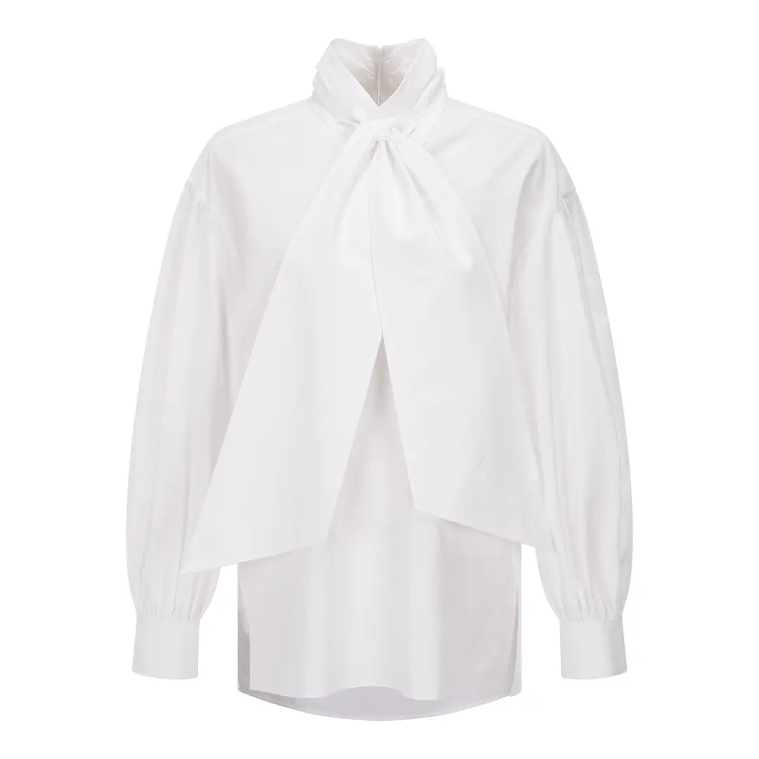 분크 [아울렛] Balaca Long Sleeves Shirt (발라카 롱 슬리브 셔츠) White 상품 이미지 1