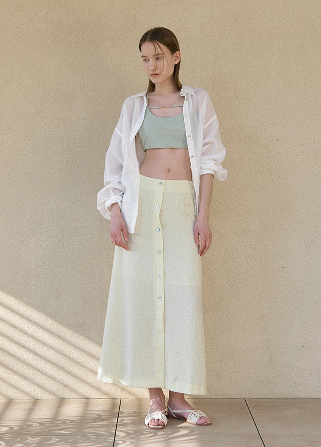 아뜰리에 나인 (SK-4945)KORI H-LINE LONG SKIRT 상품 이미지 3