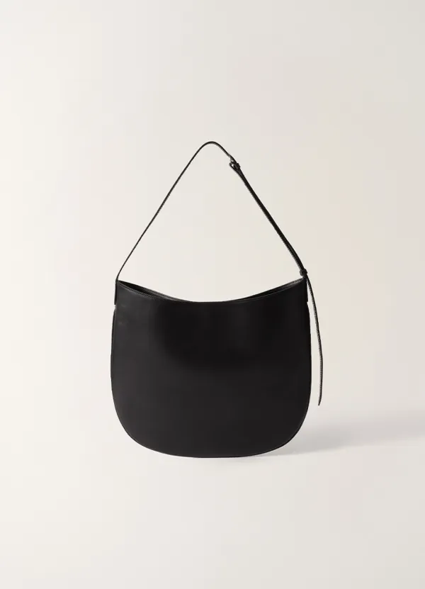 Flat round bag (Black)