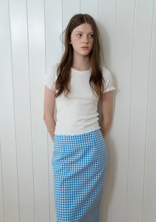 [1차 리오더] Eyelet tee (Ivory)