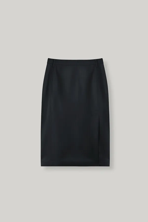 Becca Wool Midi Skirt