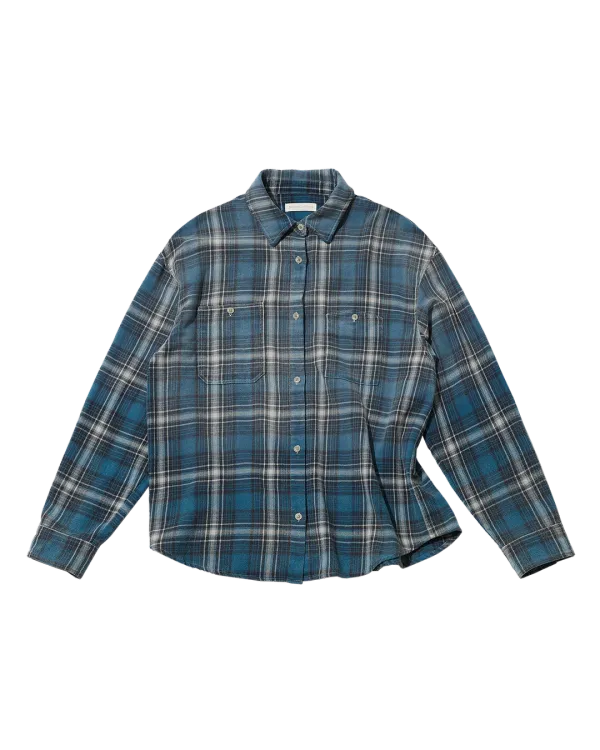 effie check shirt (blue)
