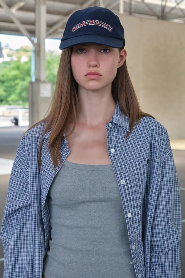 Somewhere Logo Ball Cap - Navy