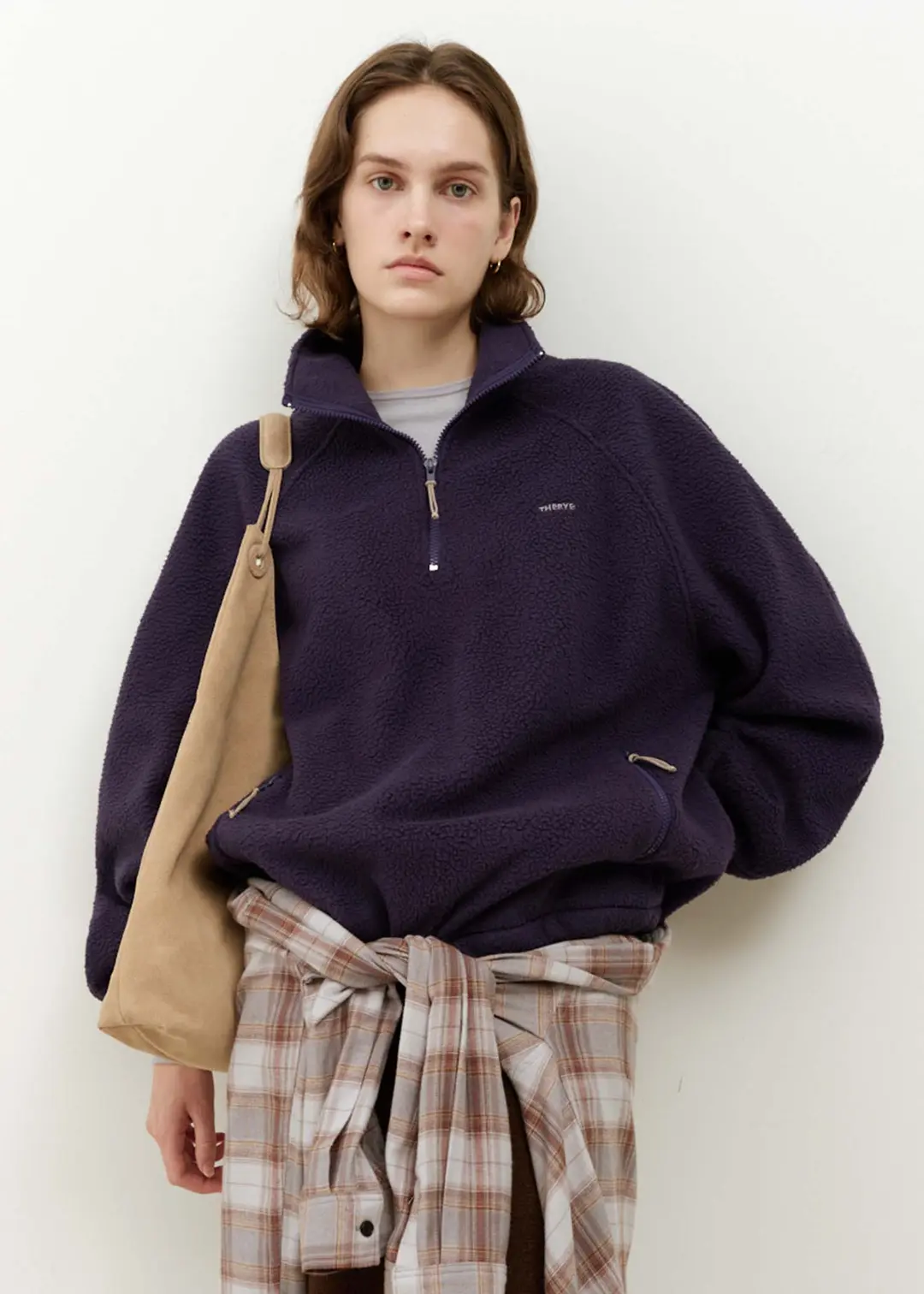 더라이 Fleece Half Zip Up(Purple) 상품 이미지 2