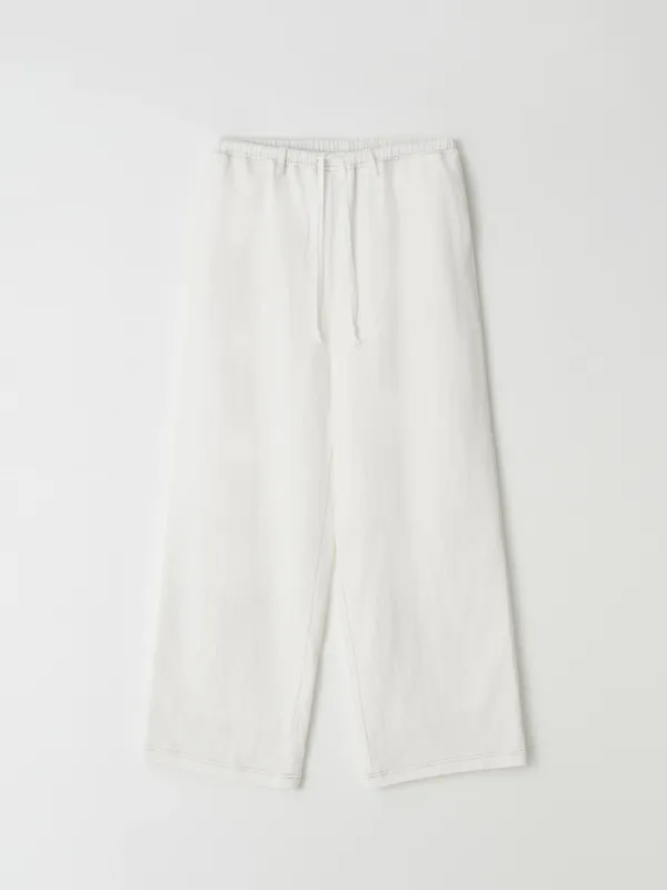 Linen Drawstring Pocket Pants (Ivory)