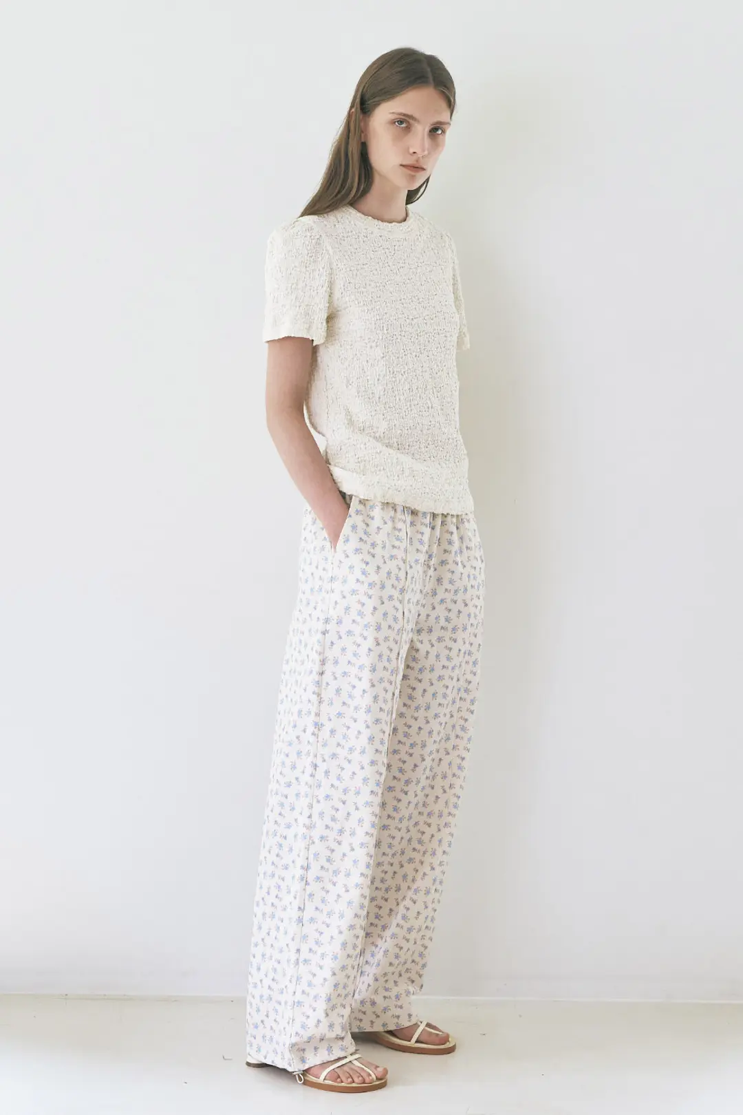 오브오브 [3차] arin pintuck pants flower 2color 상품 이미지 2