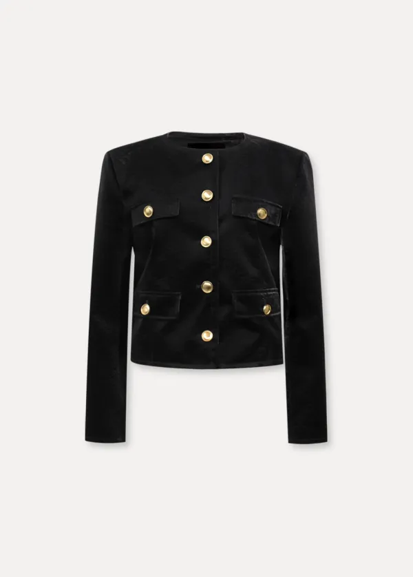 CHIXLABEL H 26SS 베를린 글로시 자켓  - Black