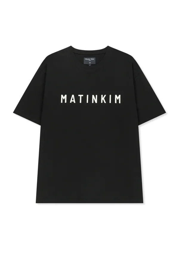 APPLIQUE FELT LOGO TOP FOR MEN IN BLACK