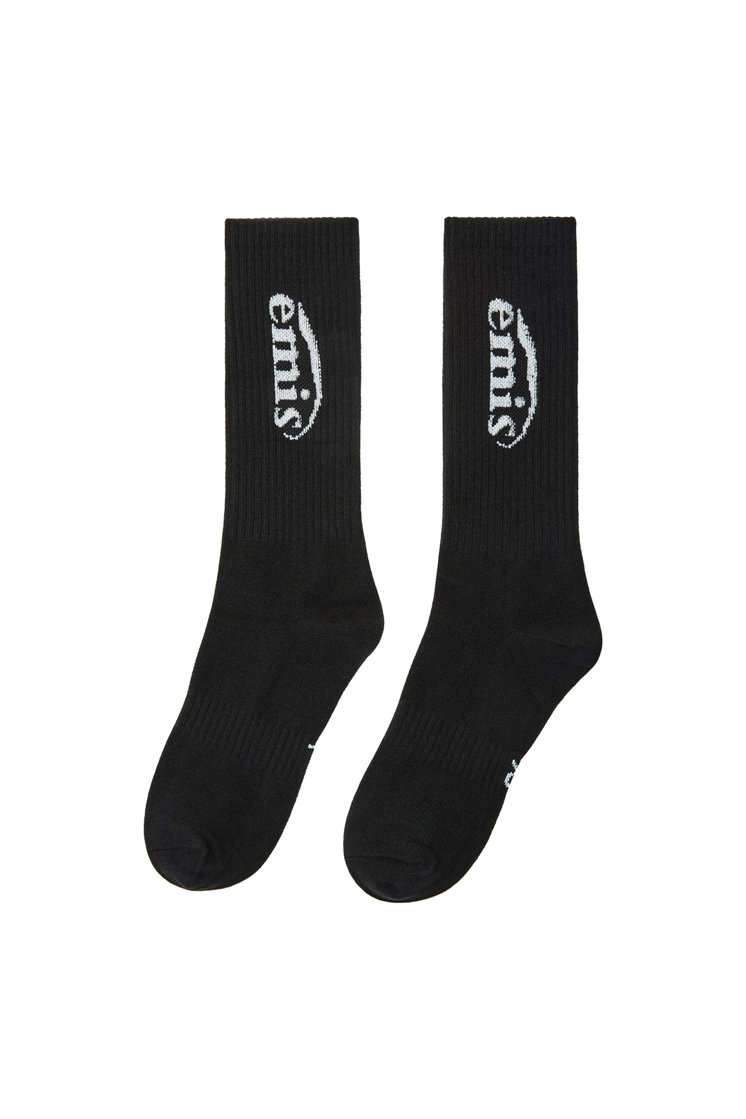 이미스 NEW LOGO JACQUARD SOCKS-BLACK 상품 이미지 1