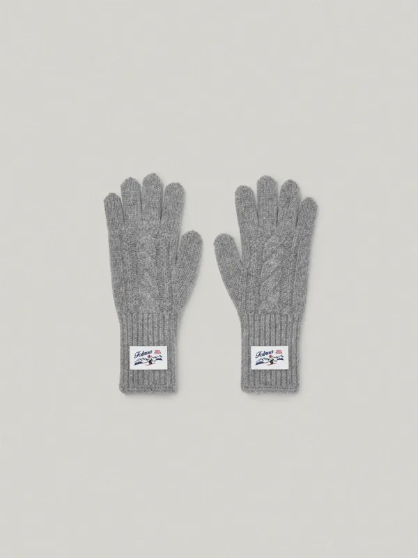 Talo Cable Gloves - Gray탈로 케이블 글로브