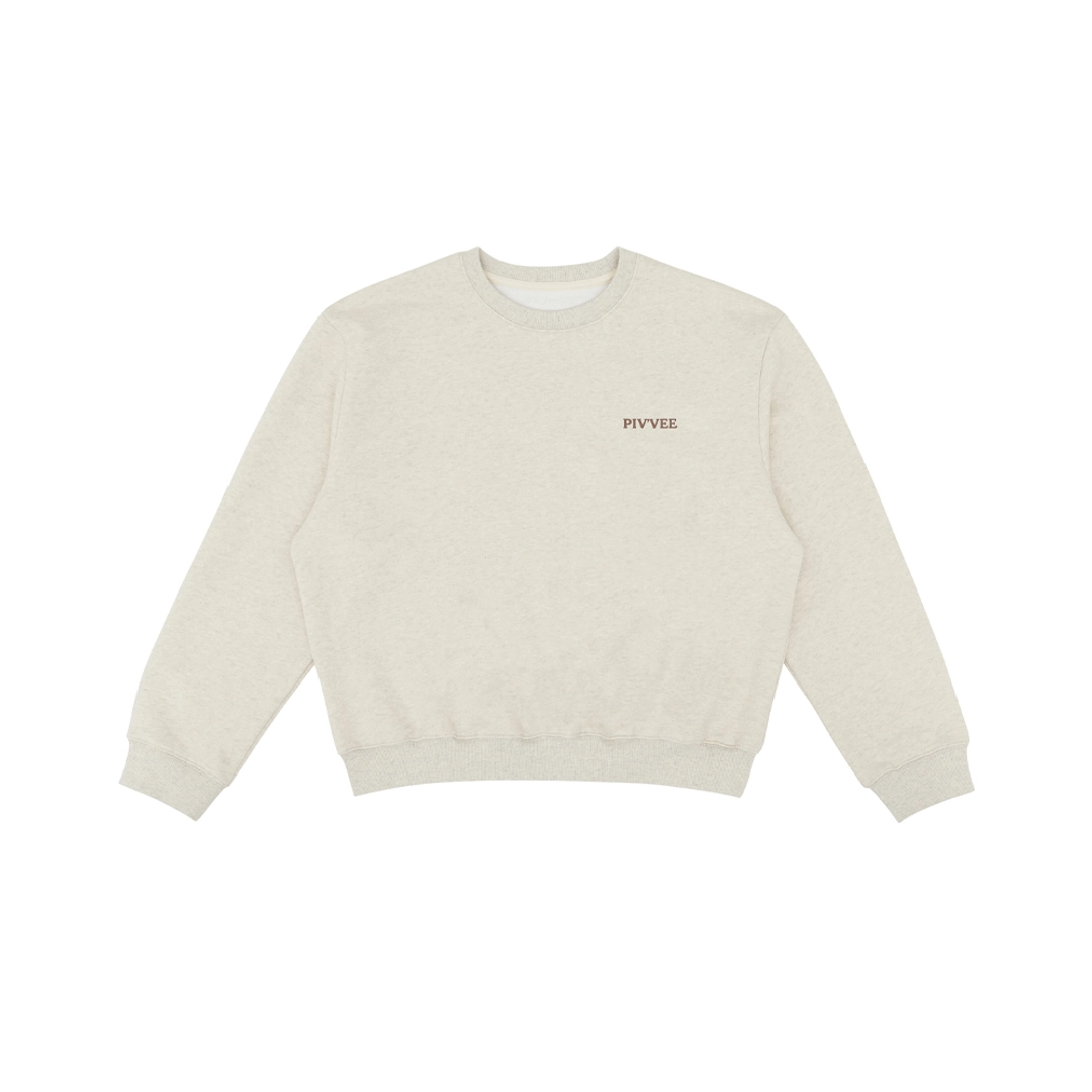 피브비 Sports Club Emoji Sweatshirt (oatmeal beige) 상품 이미지 1