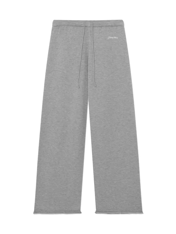 G HUG KNIT PANTS (MELANGE GRAY)