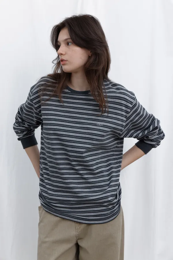 [5차] Sunday stripe t-shirt (gray)