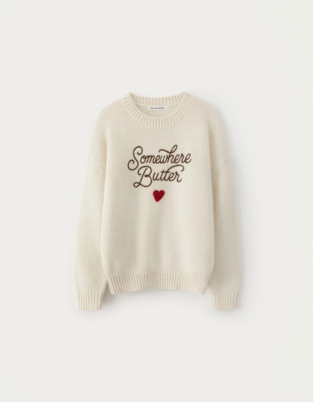 썸웨어버터 Boucle Heart Wool Knit - Ivory 상품 이미지 2