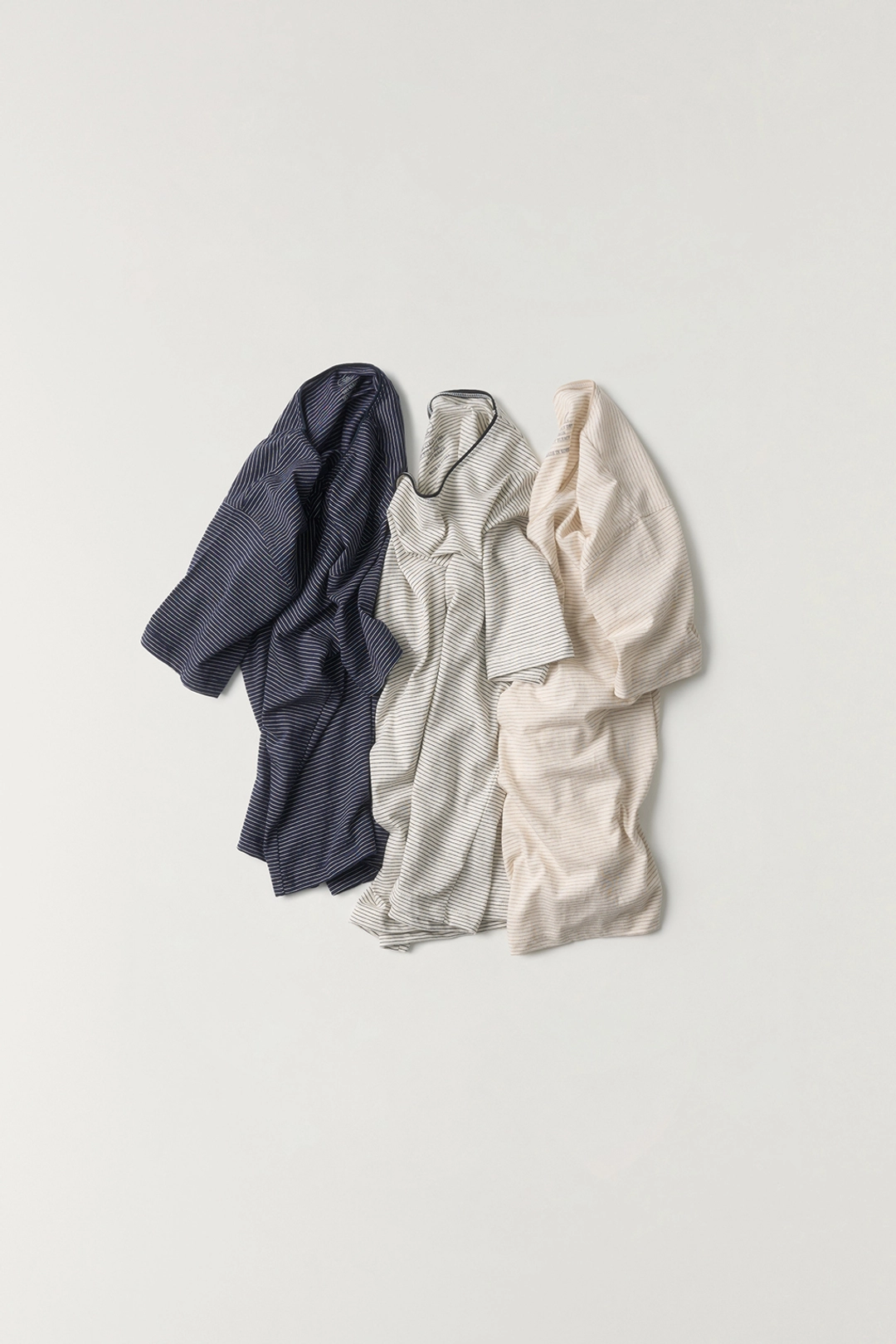 더라우스트 오버핏 반팔 티셔츠 NAVY STRIPE 상품 이미지 2