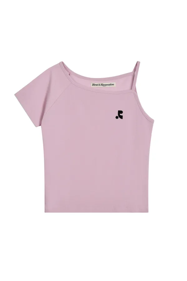 UNBALANCED KNIT TOP - PINK