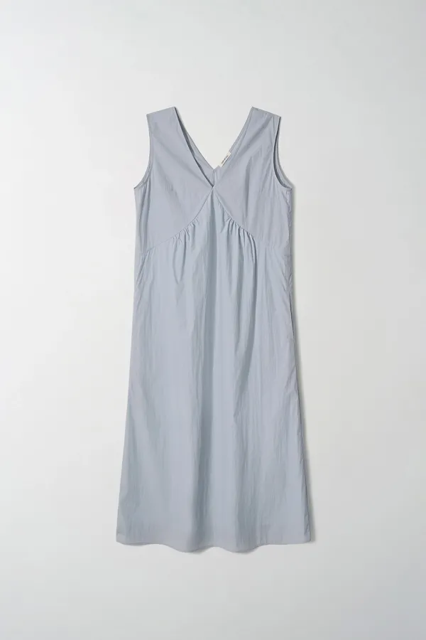 arles v-neck long dress_powder blue