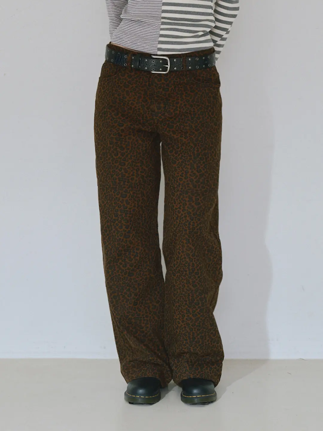 밀로 우먼 Double Knee Cotton Loose Pants [Brown] 상품 이미지 2
