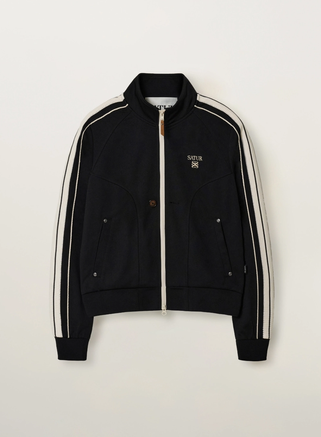 세터 (W) Essential Lawton Track Zip-up Jacket - Black 상품 이미지 1
