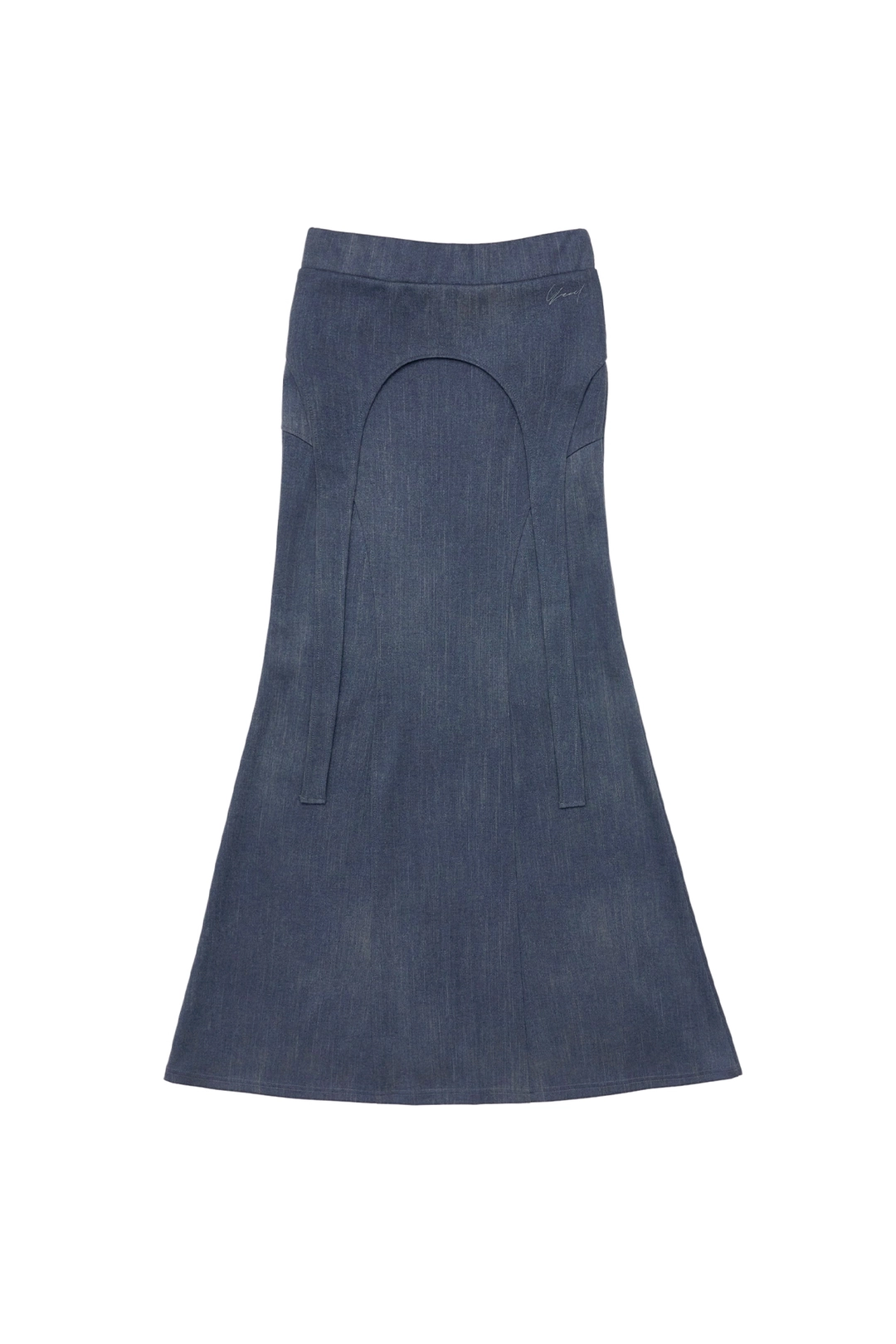 와이이이엘 STRAP-LAYERED MAXI SKIRT BLUE 상품 이미지 3
