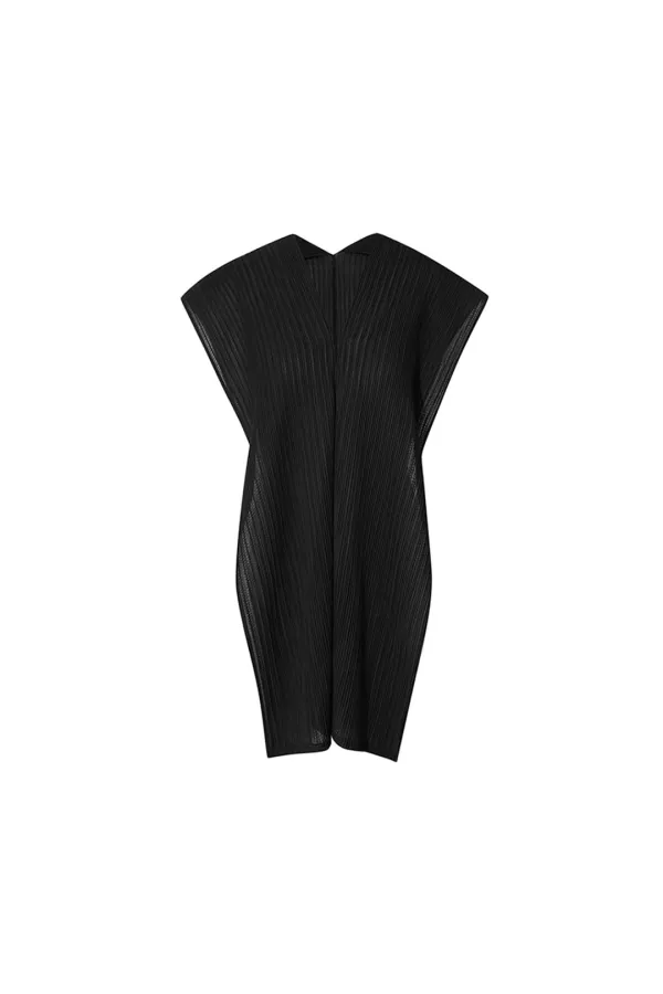AUBE PLEATS MUFFLER [BLACK]