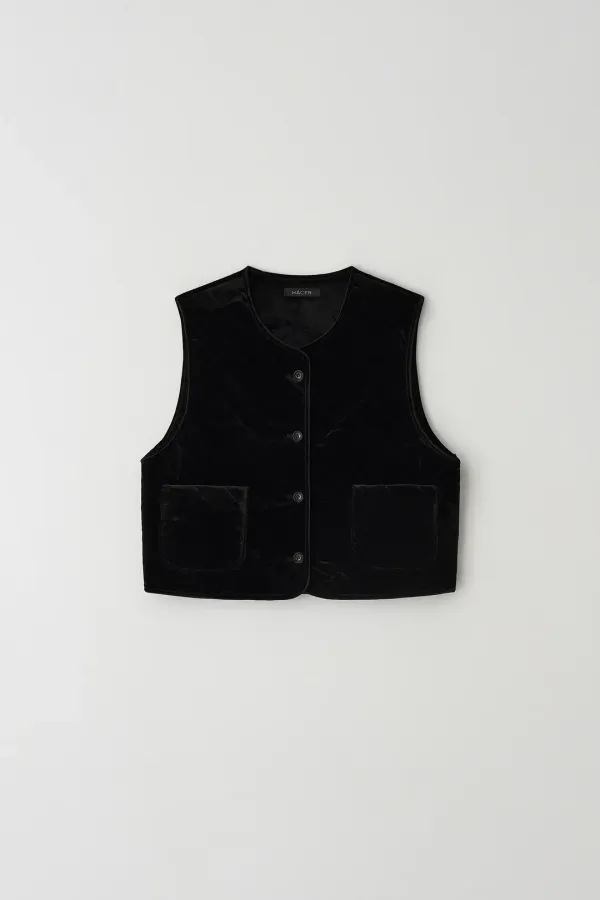 [5th] Velvet Quilted Vest