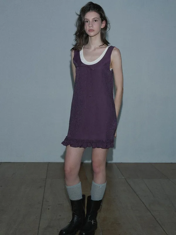 RIBBON MINI ONE-PIECE (PURPLE)