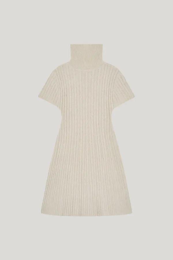 [Restock] twisted sweater dress_oatmeal