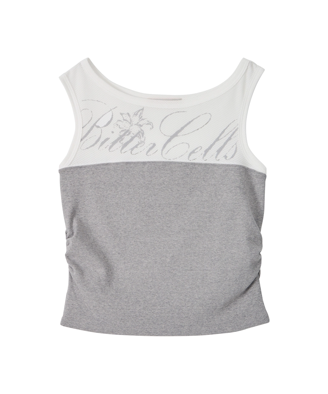 비터셀즈 Mesh Off Shoulder Sleeveless-Grey 상품 이미지 1
