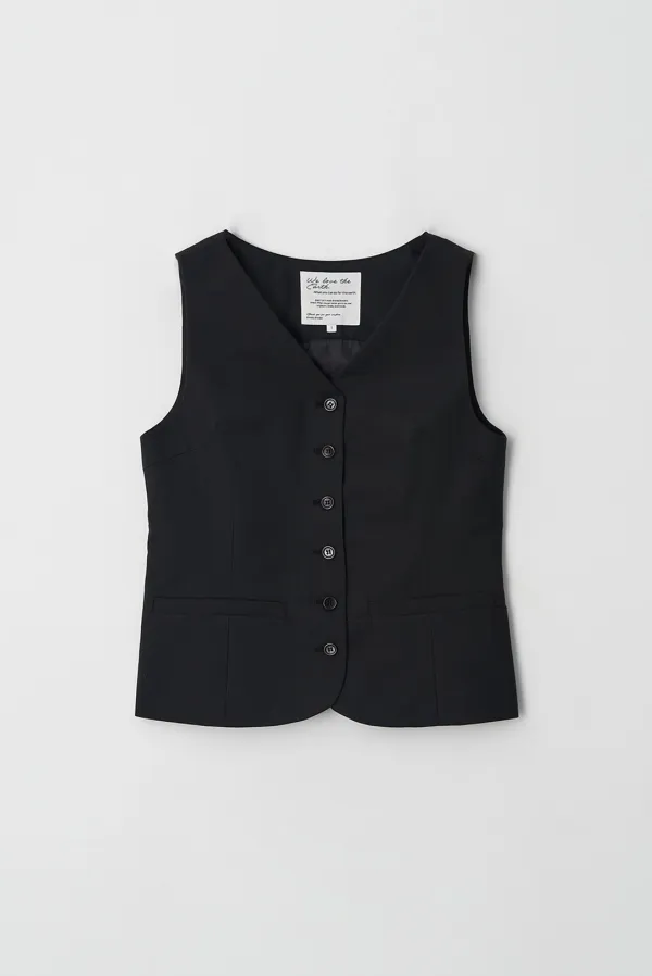 renee vest - black