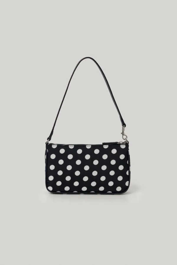 Selma Bag in Navy Polka Dot