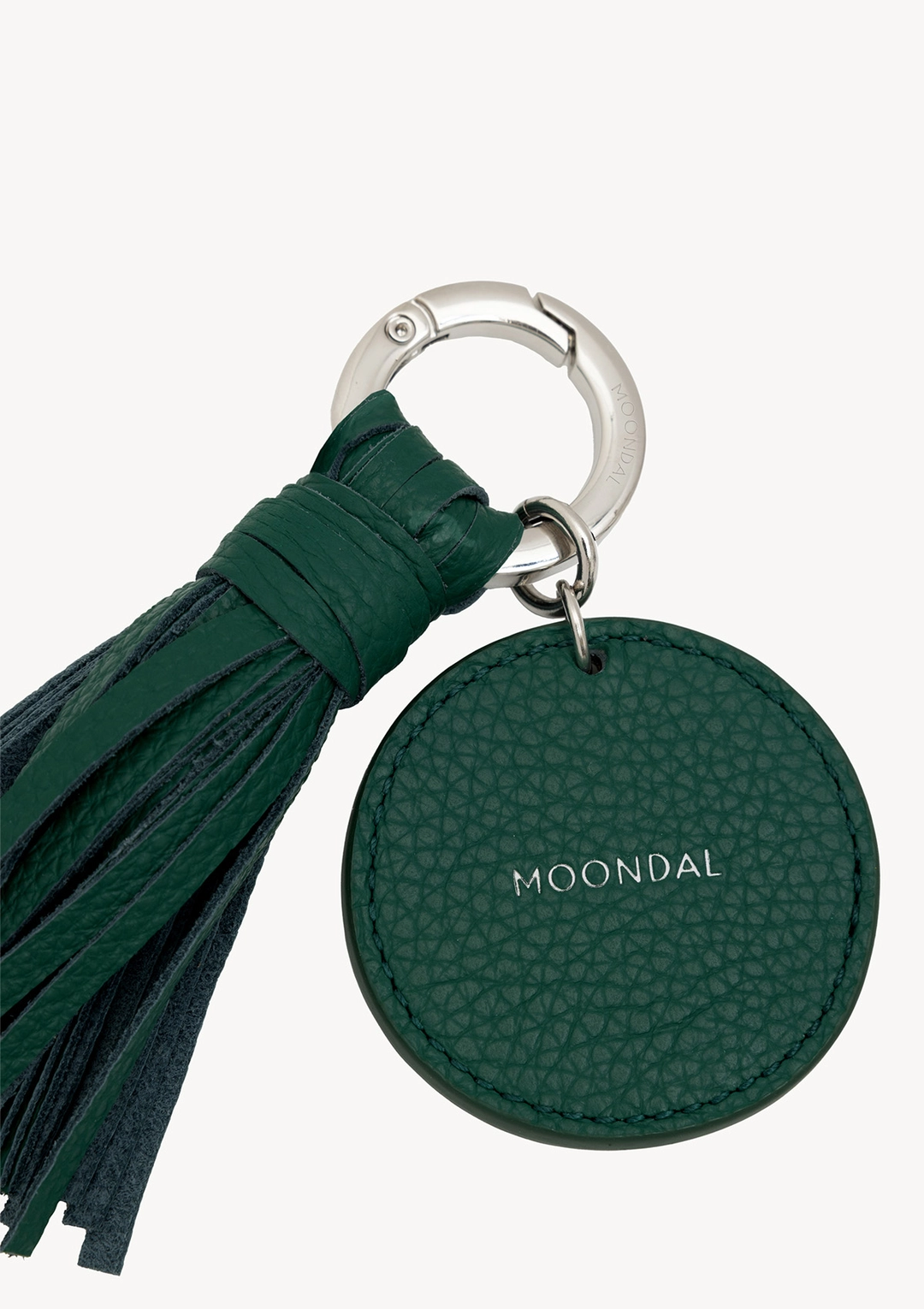 문달 Leather Tassel Keyring in Green 상품 이미지 3