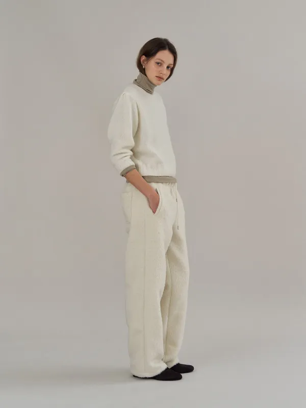 Boucle Jogger Pants_Ivory
