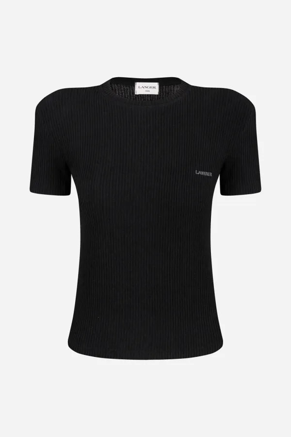 langer victoria padded t-shirt