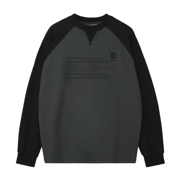 OVERSIZED RAGLAN SWEATSHIRT - CHARCOAL