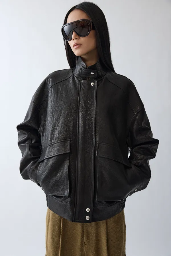 Billy lamb skin leather JP - Black