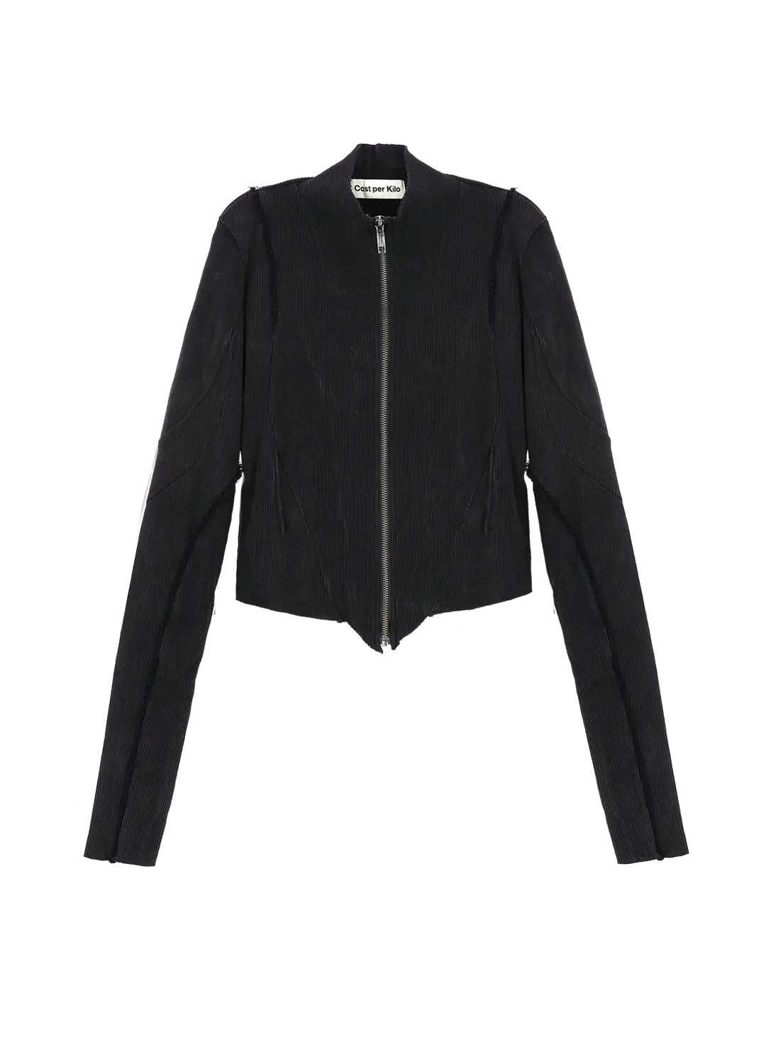 코스트퍼킬로 ACRYL ZIP JACKET BLACK 상품 이미지 1