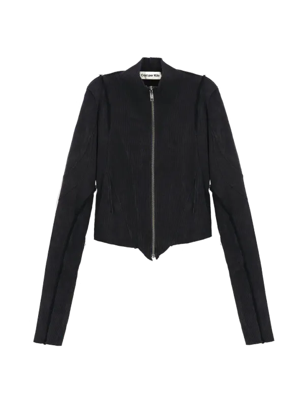 ACRYL ZIP JACKET BLACK
