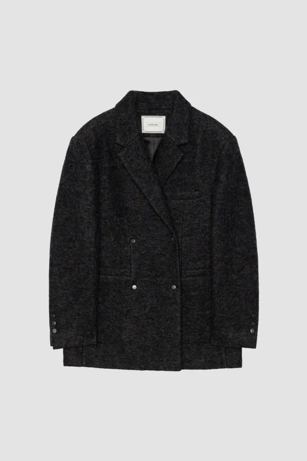 SNAP TWO-WAY OVERSIZED WOOL JACKET_CHARCOAL